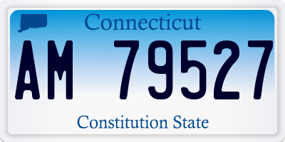 CT license plate AM79527