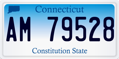 CT license plate AM79528