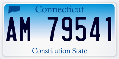 CT license plate AM79541