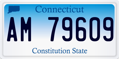 CT license plate AM79609