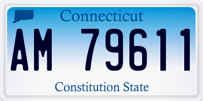 CT license plate AM79611