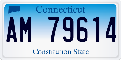 CT license plate AM79614
