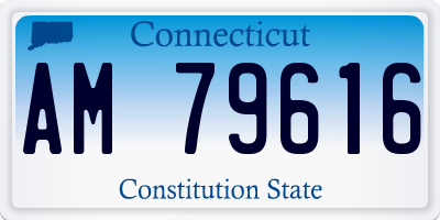 CT license plate AM79616