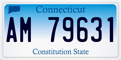 CT license plate AM79631