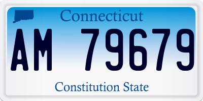 CT license plate AM79679