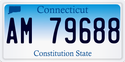 CT license plate AM79688