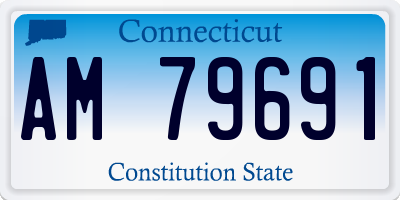 CT license plate AM79691
