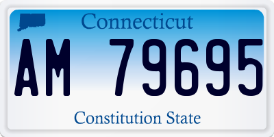CT license plate AM79695