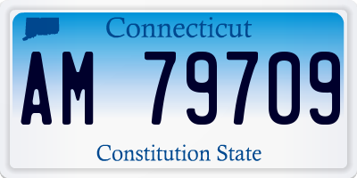 CT license plate AM79709