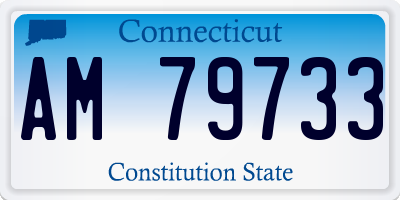 CT license plate AM79733