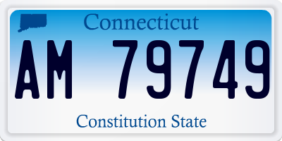 CT license plate AM79749