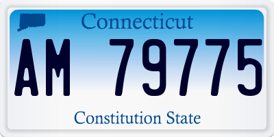 CT license plate AM79775