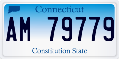 CT license plate AM79779