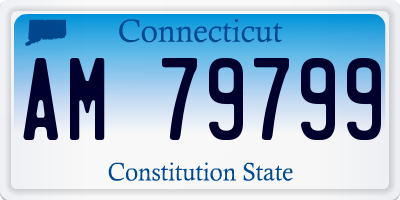 CT license plate AM79799