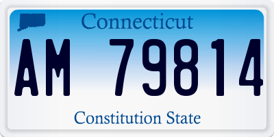CT license plate AM79814