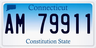 CT license plate AM79911
