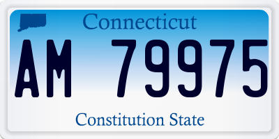 CT license plate AM79975