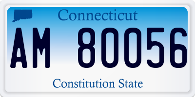 CT license plate AM80056