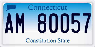 CT license plate AM80057