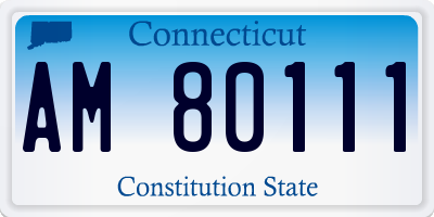 CT license plate AM80111