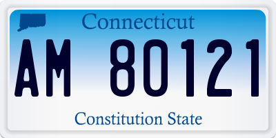 CT license plate AM80121