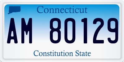CT license plate AM80129