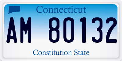 CT license plate AM80132