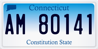 CT license plate AM80141