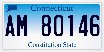CT license plate AM80146