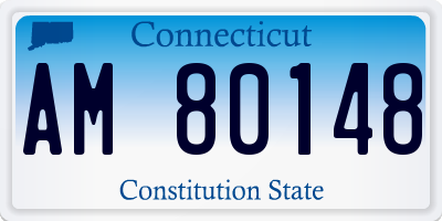 CT license plate AM80148