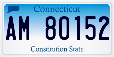 CT license plate AM80152