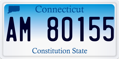 CT license plate AM80155