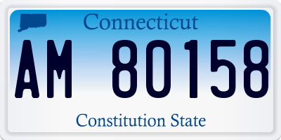 CT license plate AM80158