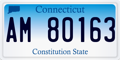 CT license plate AM80163