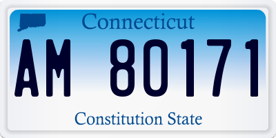 CT license plate AM80171