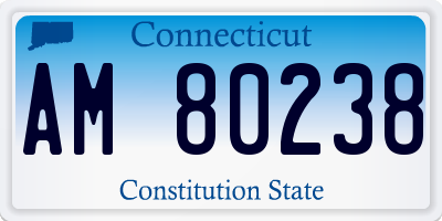 CT license plate AM80238