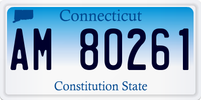 CT license plate AM80261