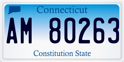 CT license plate AM80263