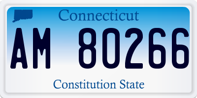 CT license plate AM80266