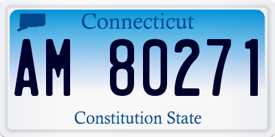 CT license plate AM80271