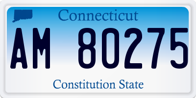 CT license plate AM80275