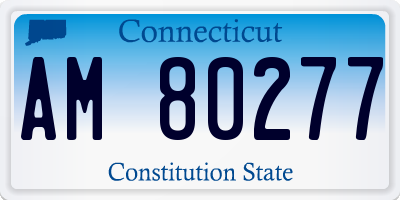 CT license plate AM80277