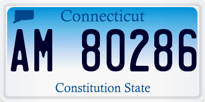 CT license plate AM80286