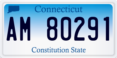 CT license plate AM80291