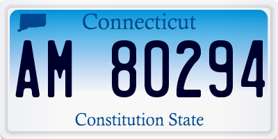 CT license plate AM80294