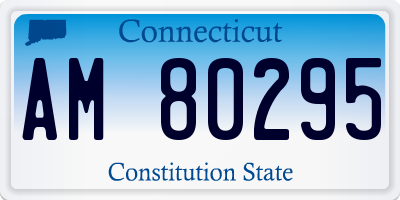 CT license plate AM80295