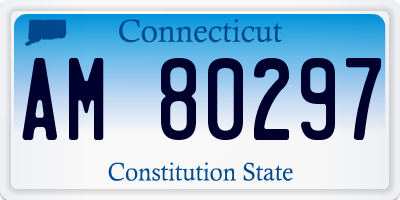 CT license plate AM80297