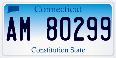 CT license plate AM80299