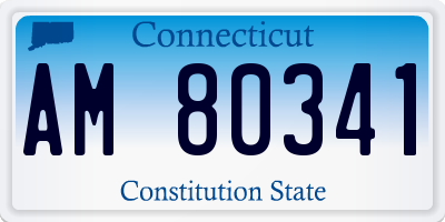 CT license plate AM80341