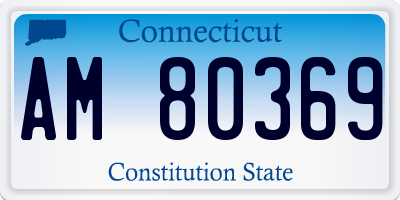CT license plate AM80369
